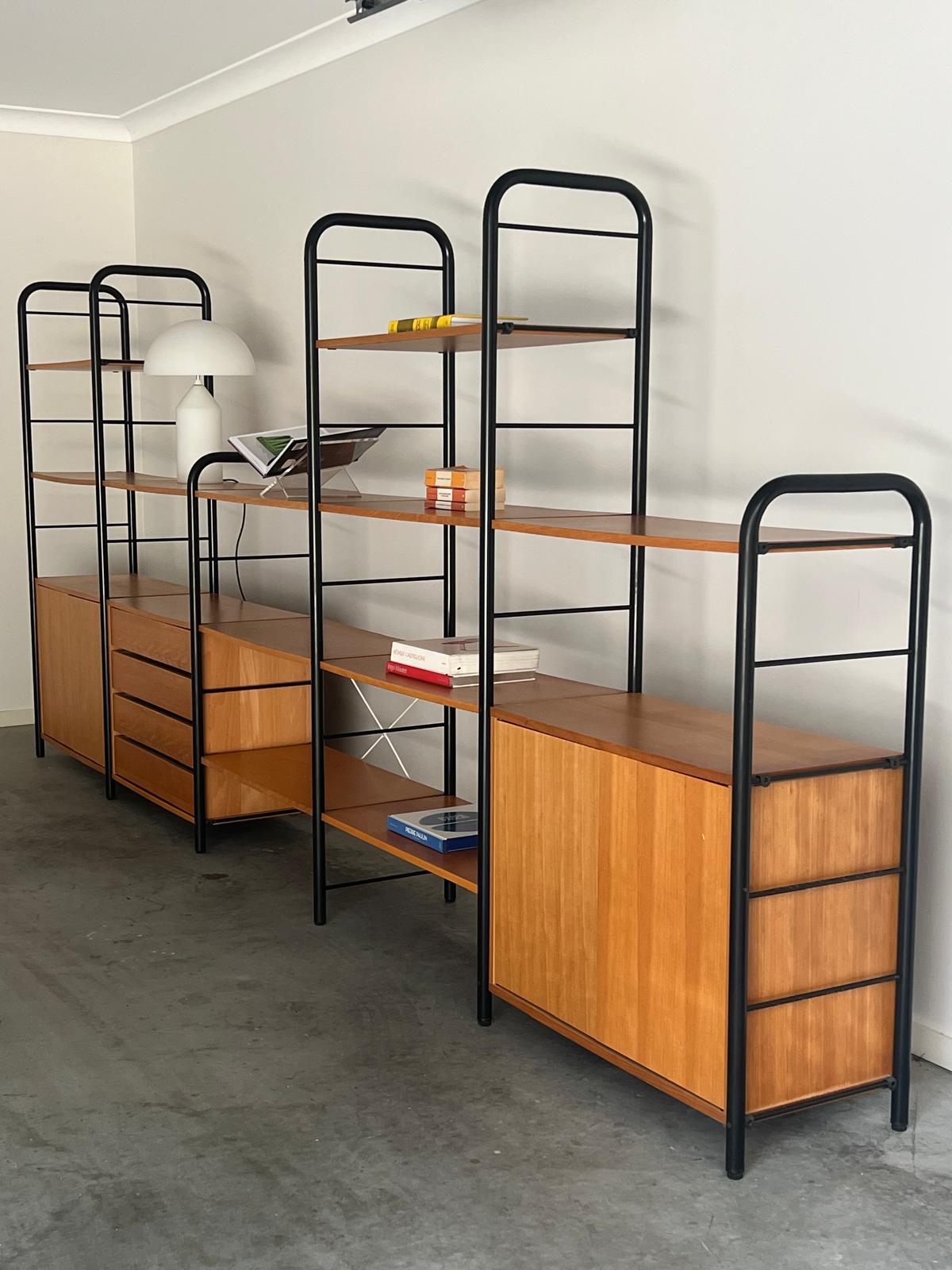 Large 80’s IKEA ‘Niklas’ Modular Shelving System