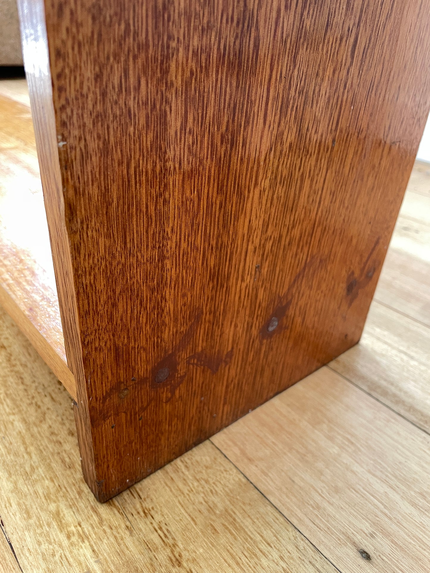 Vintage timber book shelf