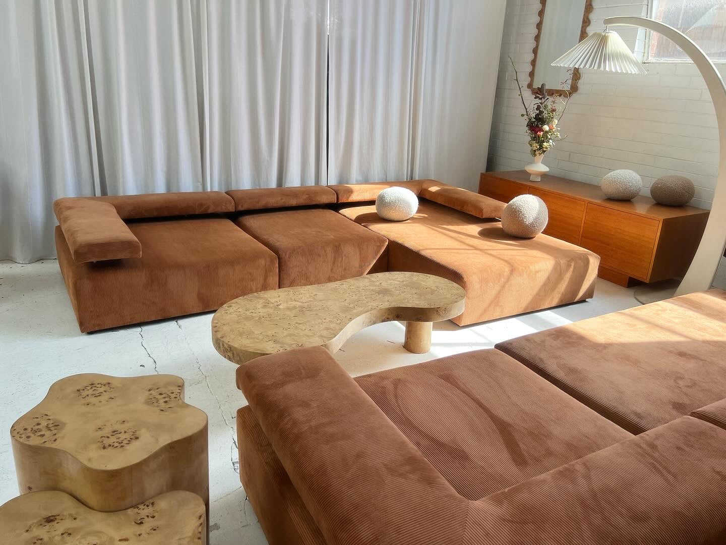 ON HOLD - Bespoke Large Corduroy Modular Sofa