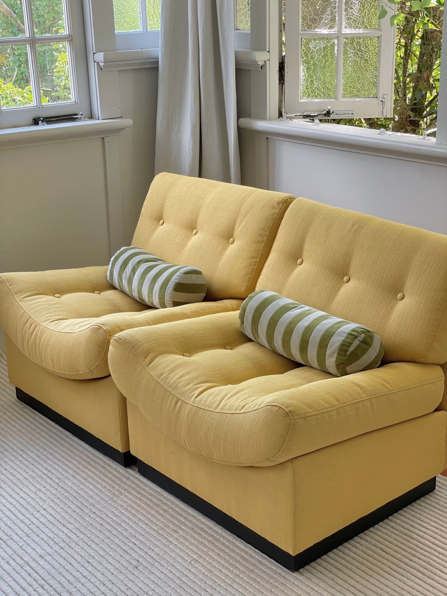 Yellow Lounge Chair - Sold as a pair