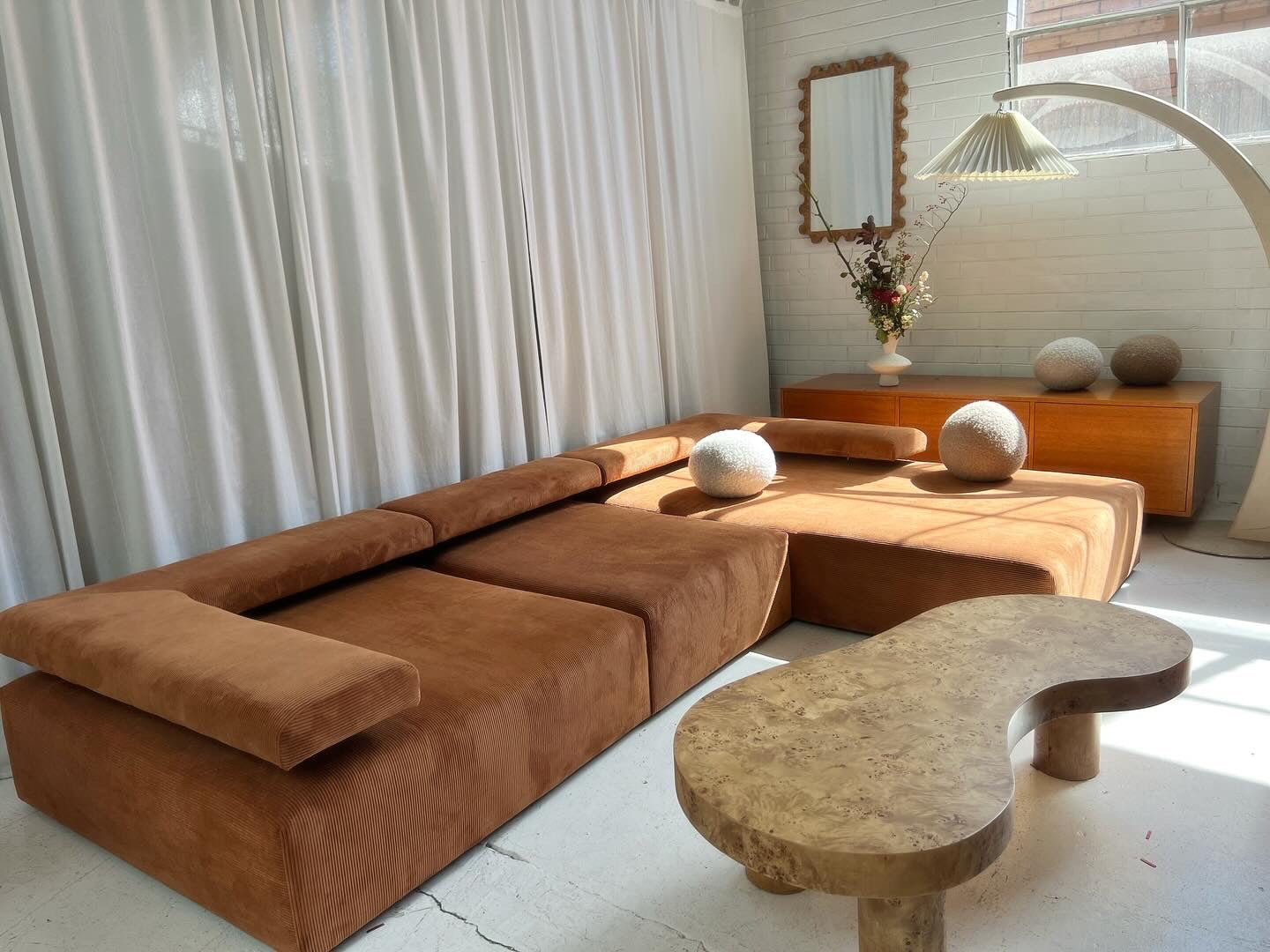 ON HOLD - Bespoke Large Corduroy Modular Sofa