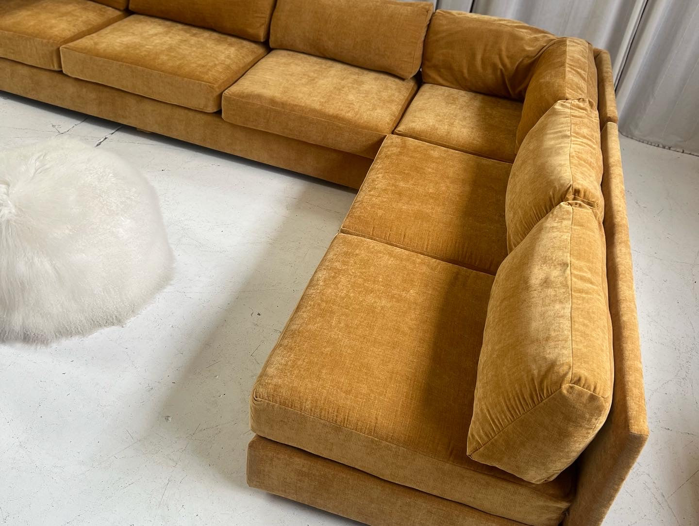 Bespoke Mustard Modular Sofa Set