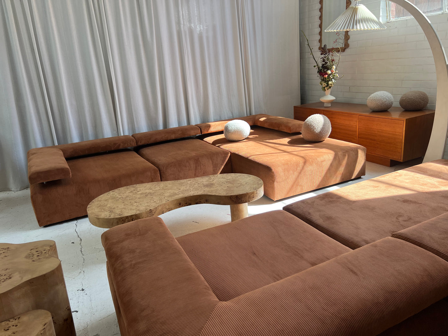 ON HOLD - Bespoke Large Corduroy Modular Sofa