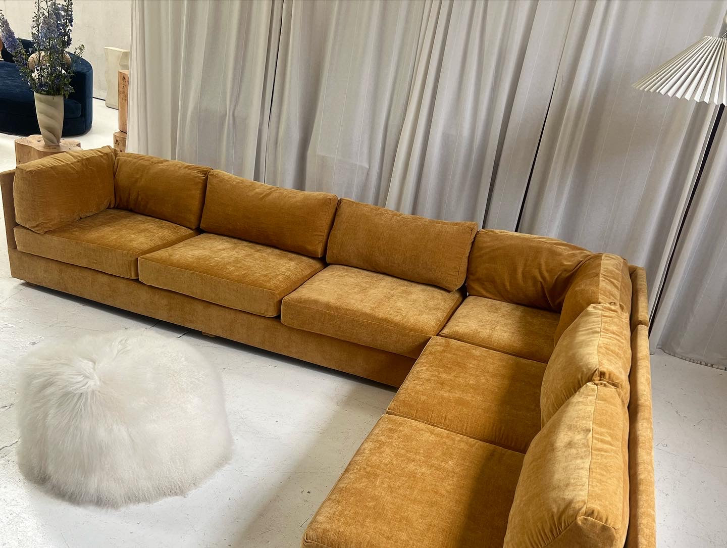 Bespoke Mustard Modular Sofa Set