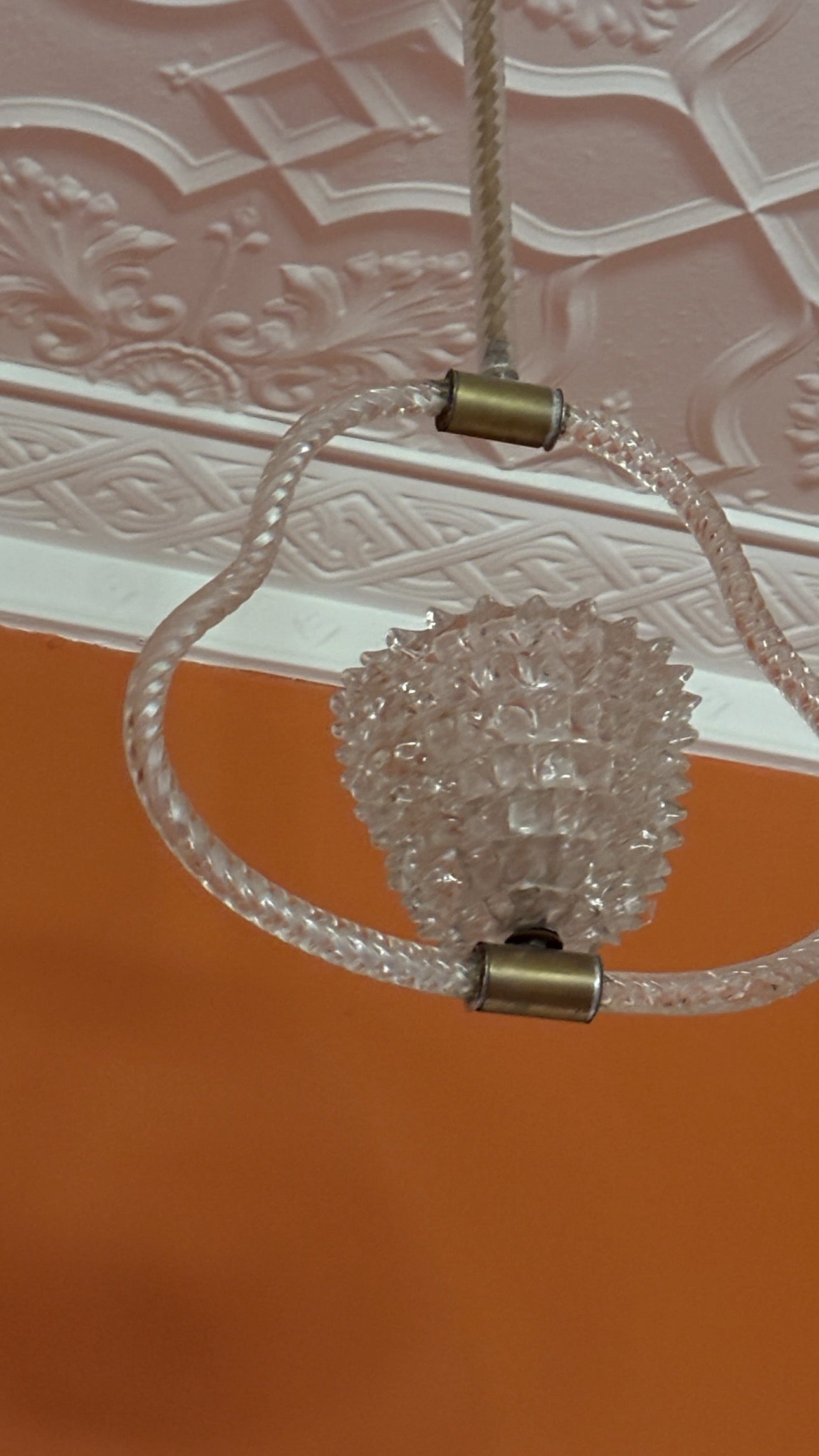 Vintage Murano Rostrato Pendant Light
