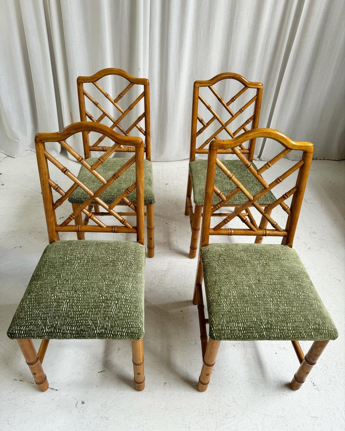Bespoke Vintage Chippendale Dining Chairs - Set of 4