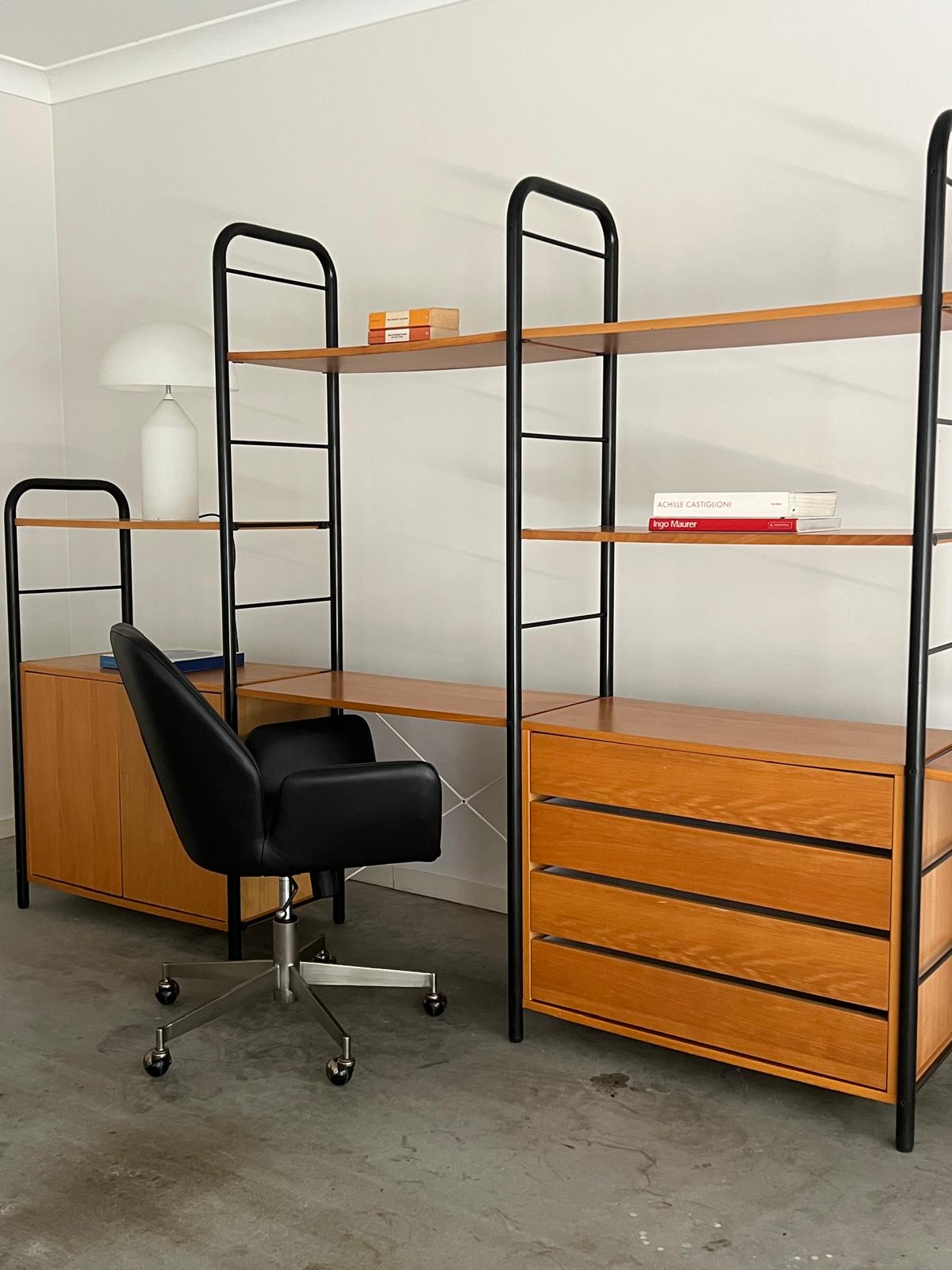 Large 80’s IKEA ‘Niklas’ Modular Shelving System