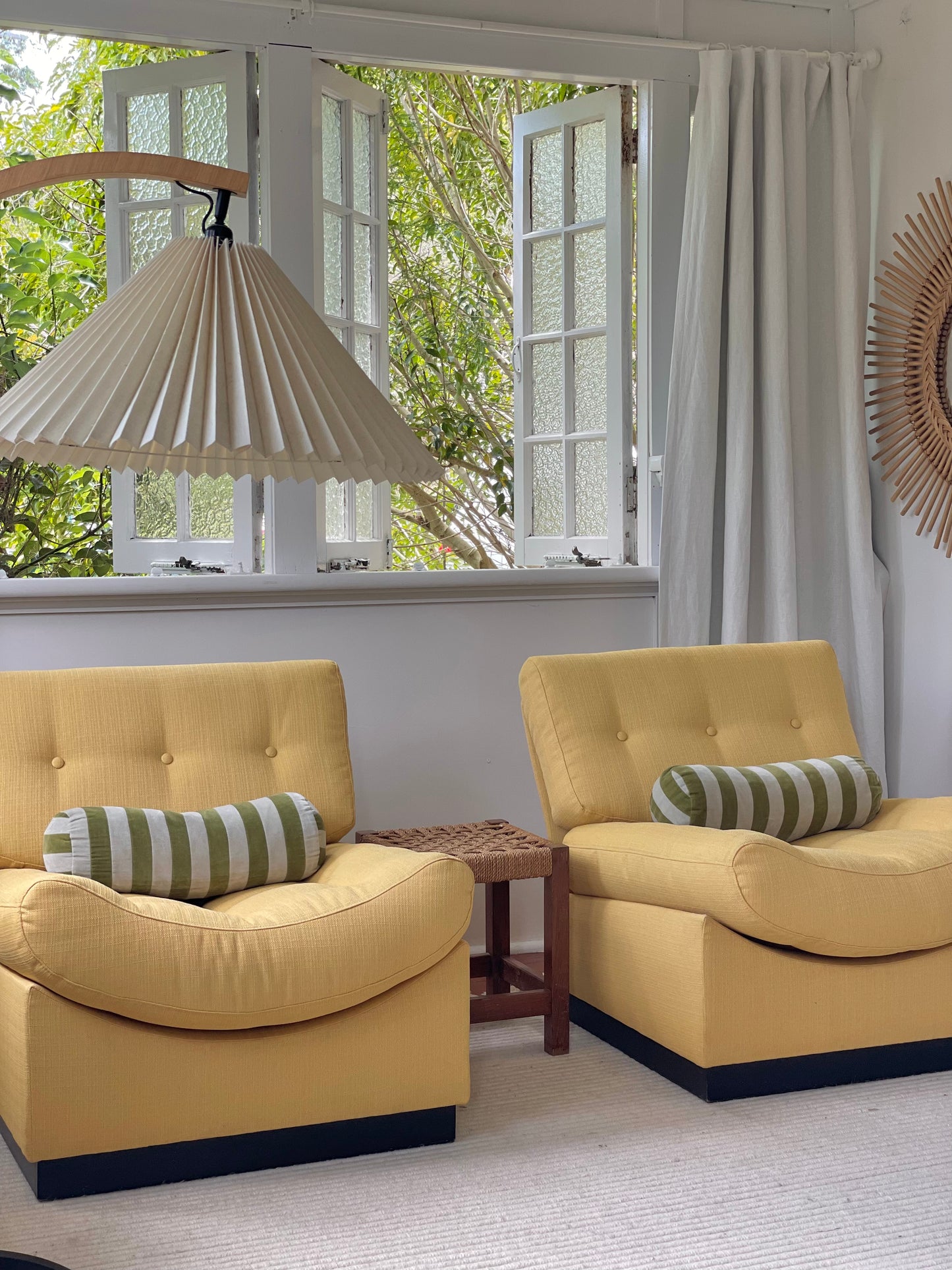 Yellow Lounge Chair - Sold as a pair