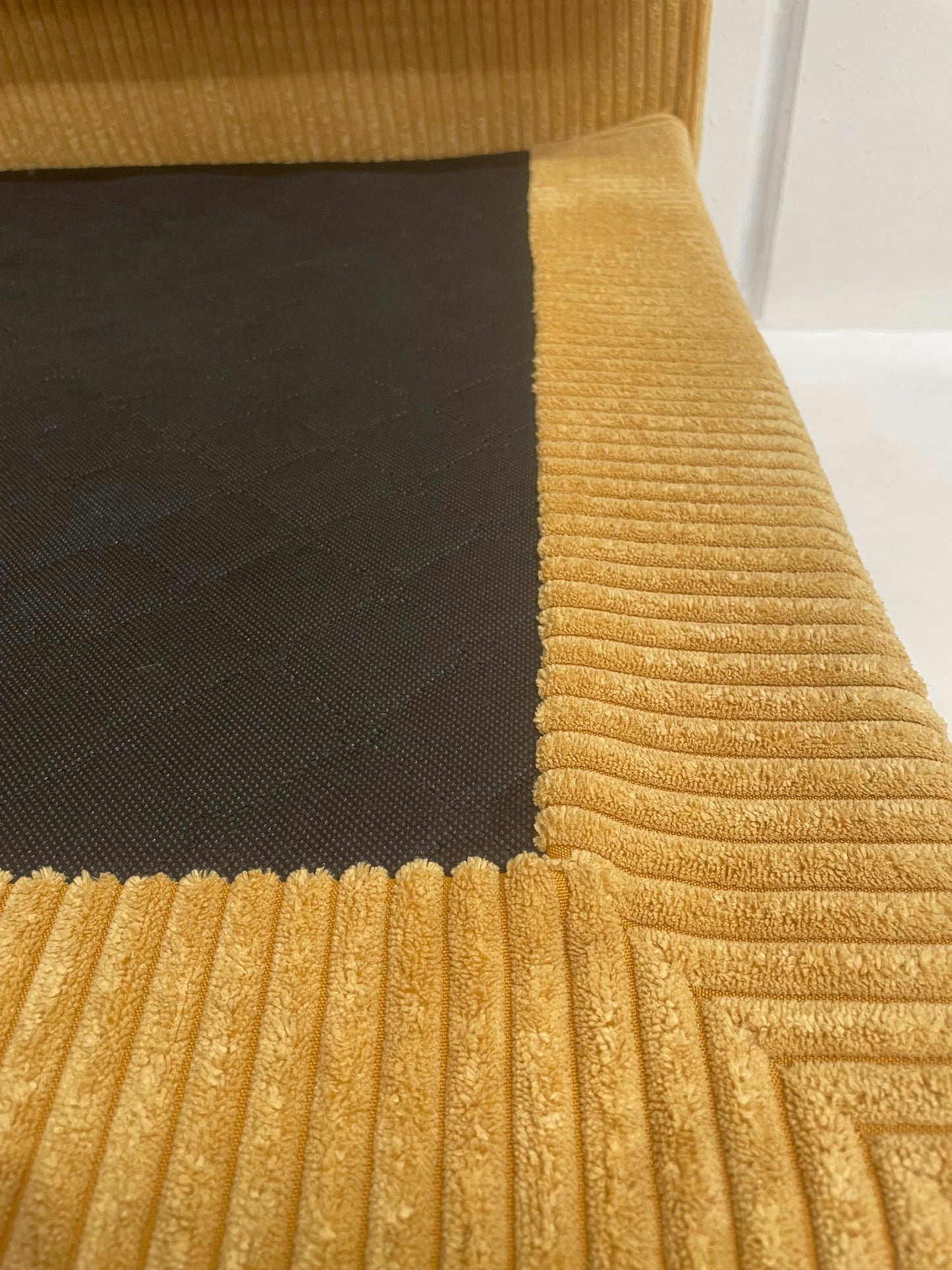 Yellow Corduroy Modular Sofa