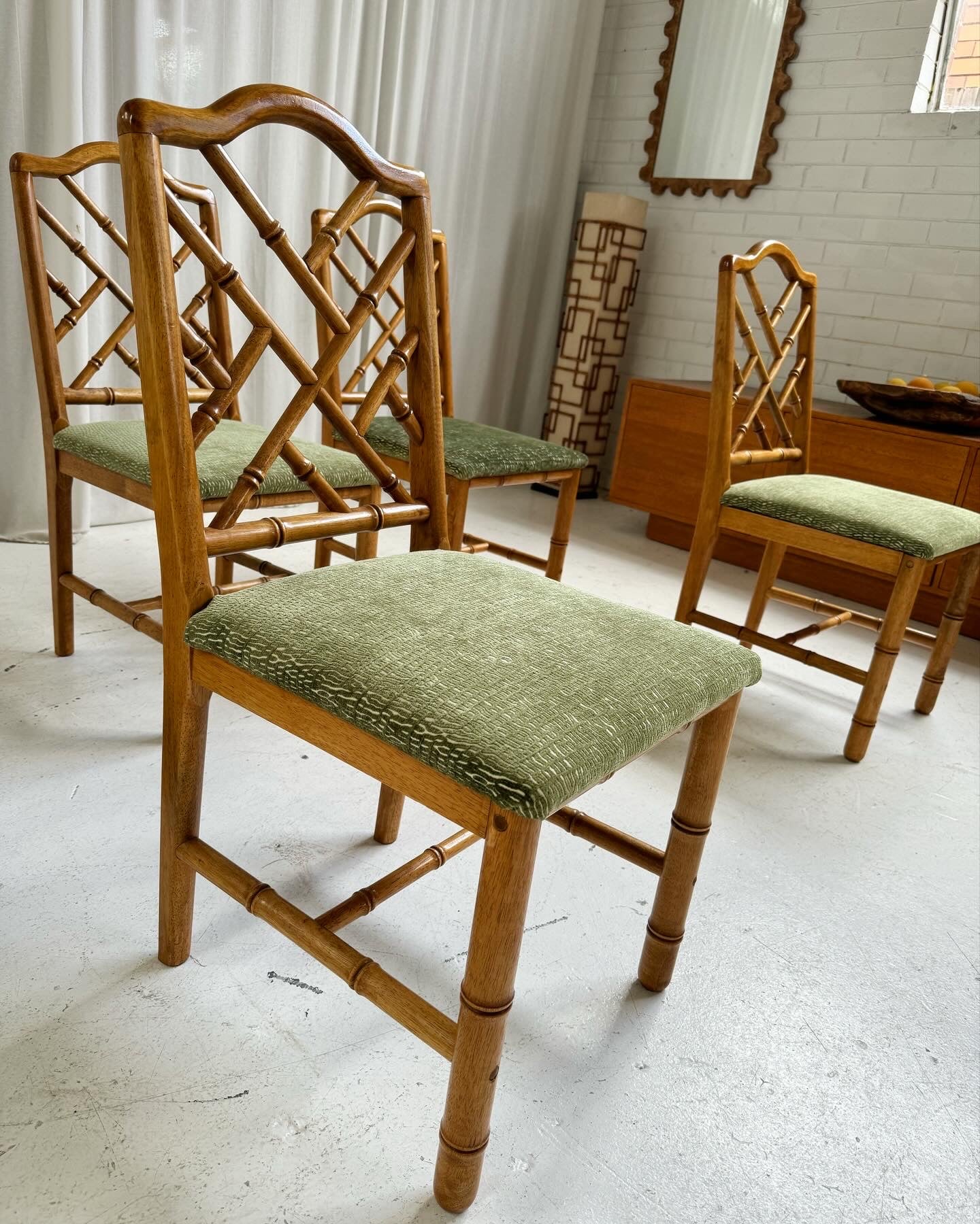 Bespoke Vintage Chippendale Dining Chairs - Set of 4