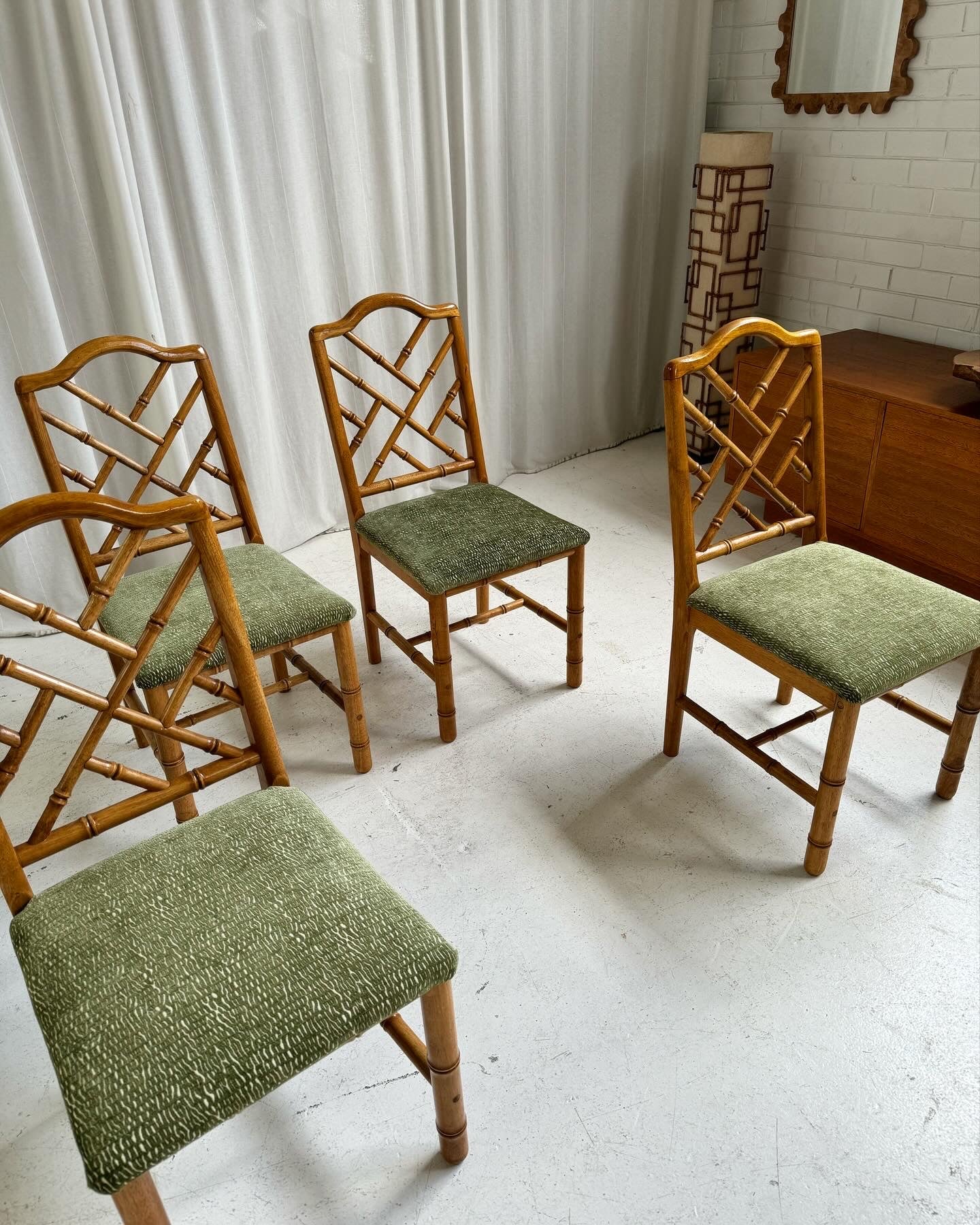 Bespoke Vintage Chippendale Dining Chairs - Set of 4
