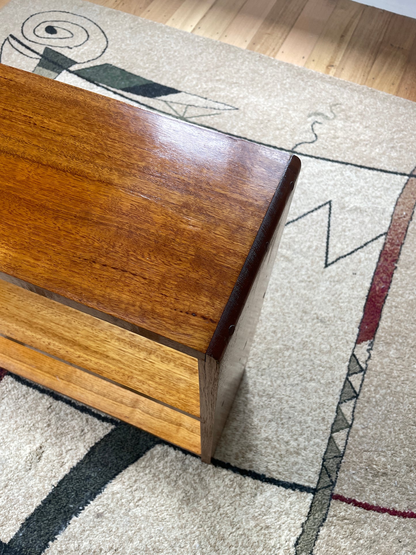 Vintage timber book shelf