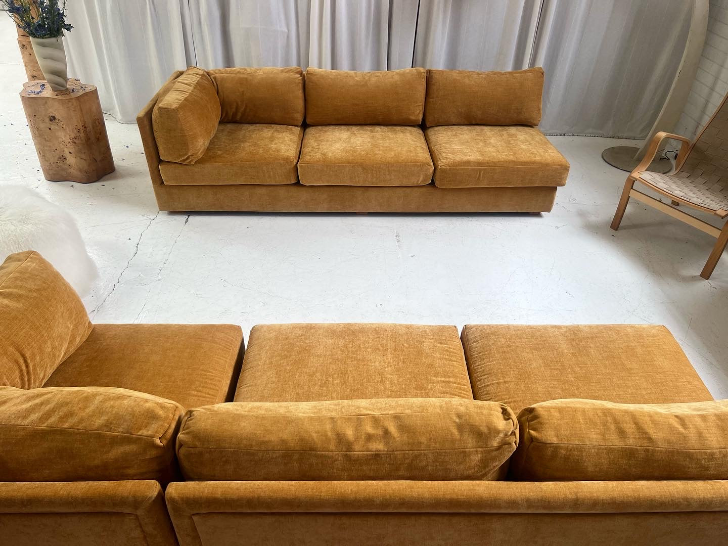 Bespoke Mustard Modular Sofa Set