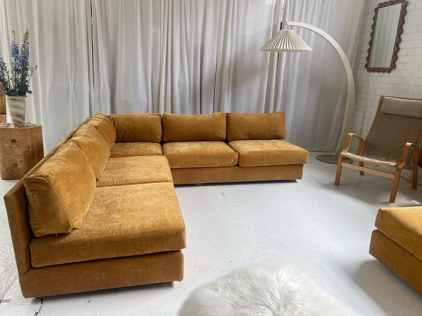Bespoke Mustard Modular Sofa Set