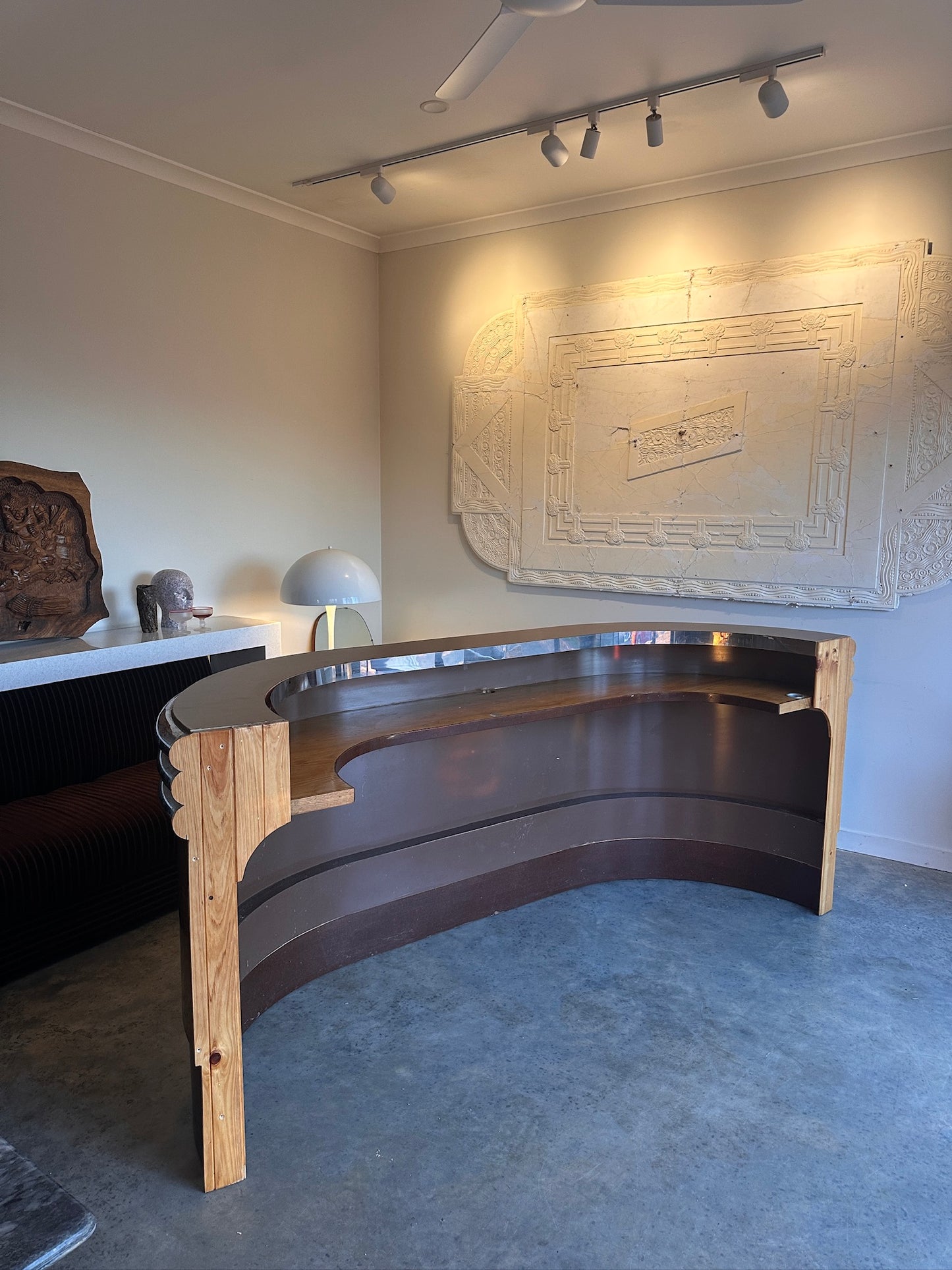 Vintage Custom Space Age Chrome Bar / Counter