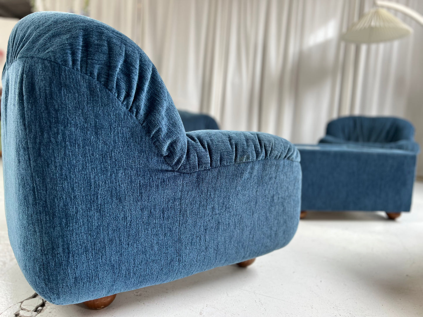 Zotta Vintage Corduroy Modular Chairs - Four Available