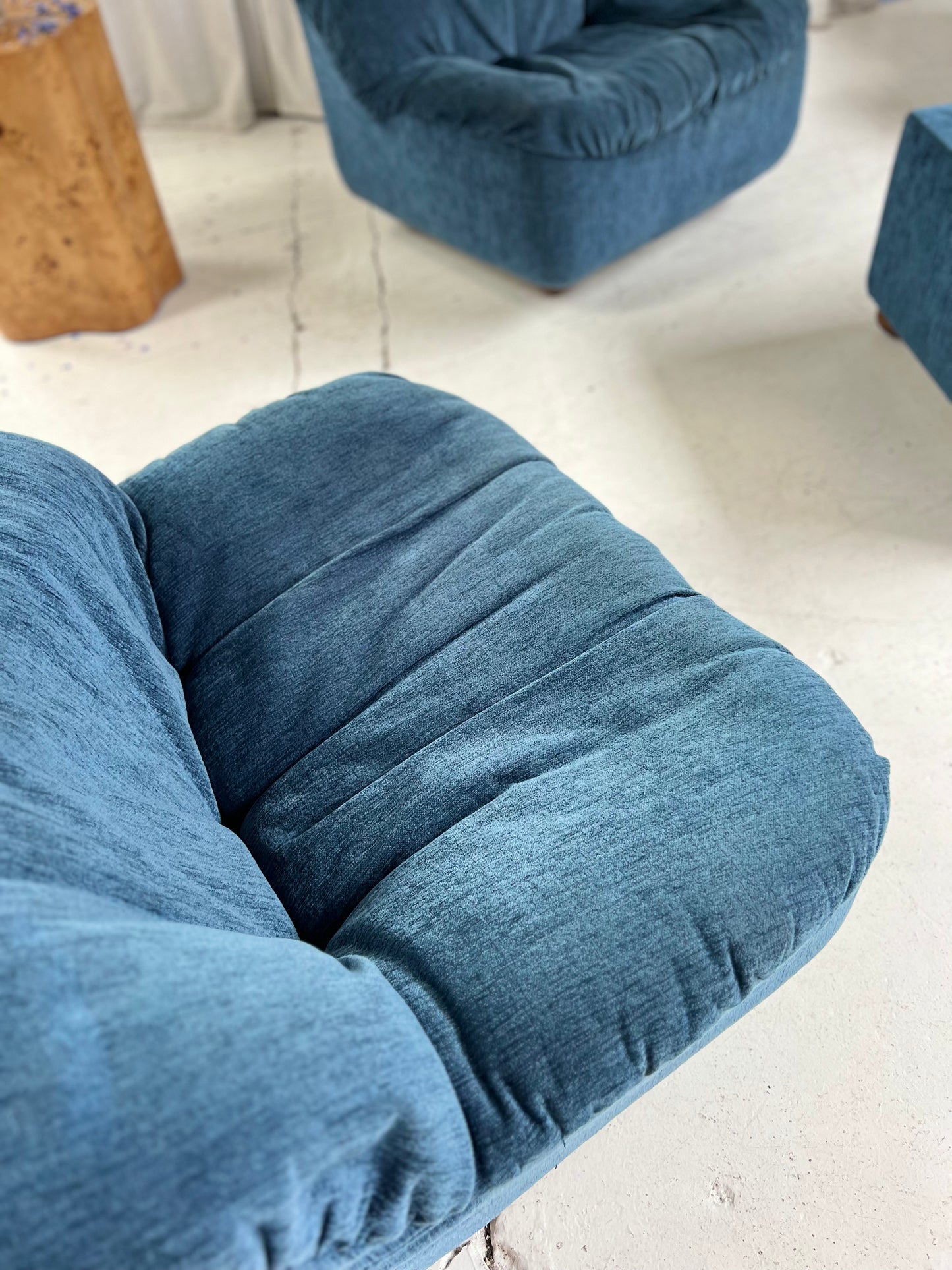 Zotta Vintage Corduroy Modular Chairs - Four Available