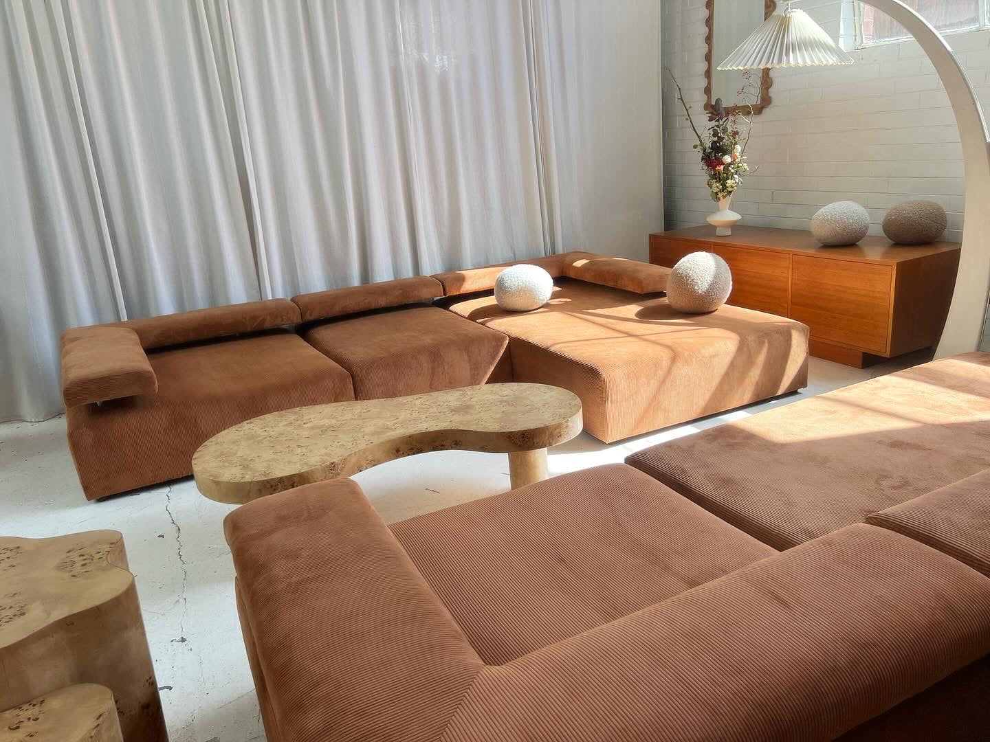 ON HOLD - Bespoke Large Corduroy Modular Sofa