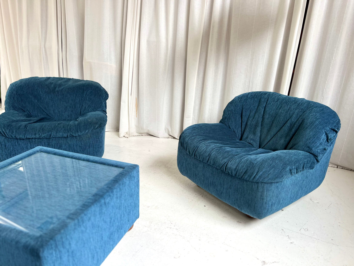 Zotta Vintage Corduroy Modular Chairs - Four Available