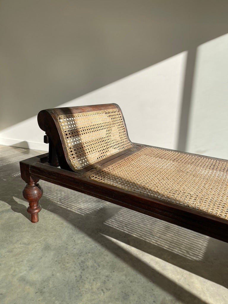 Early 20th Century Sri Lankan Rattan Daybed