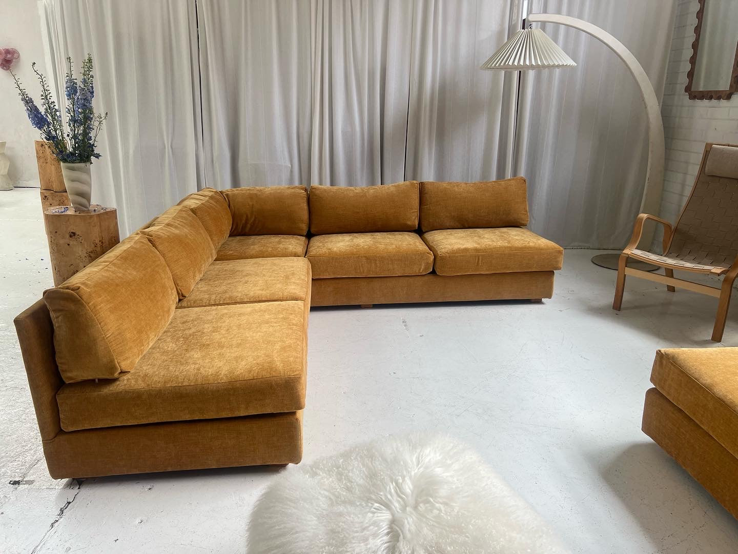 Bespoke Mustard Modular Sofa Set