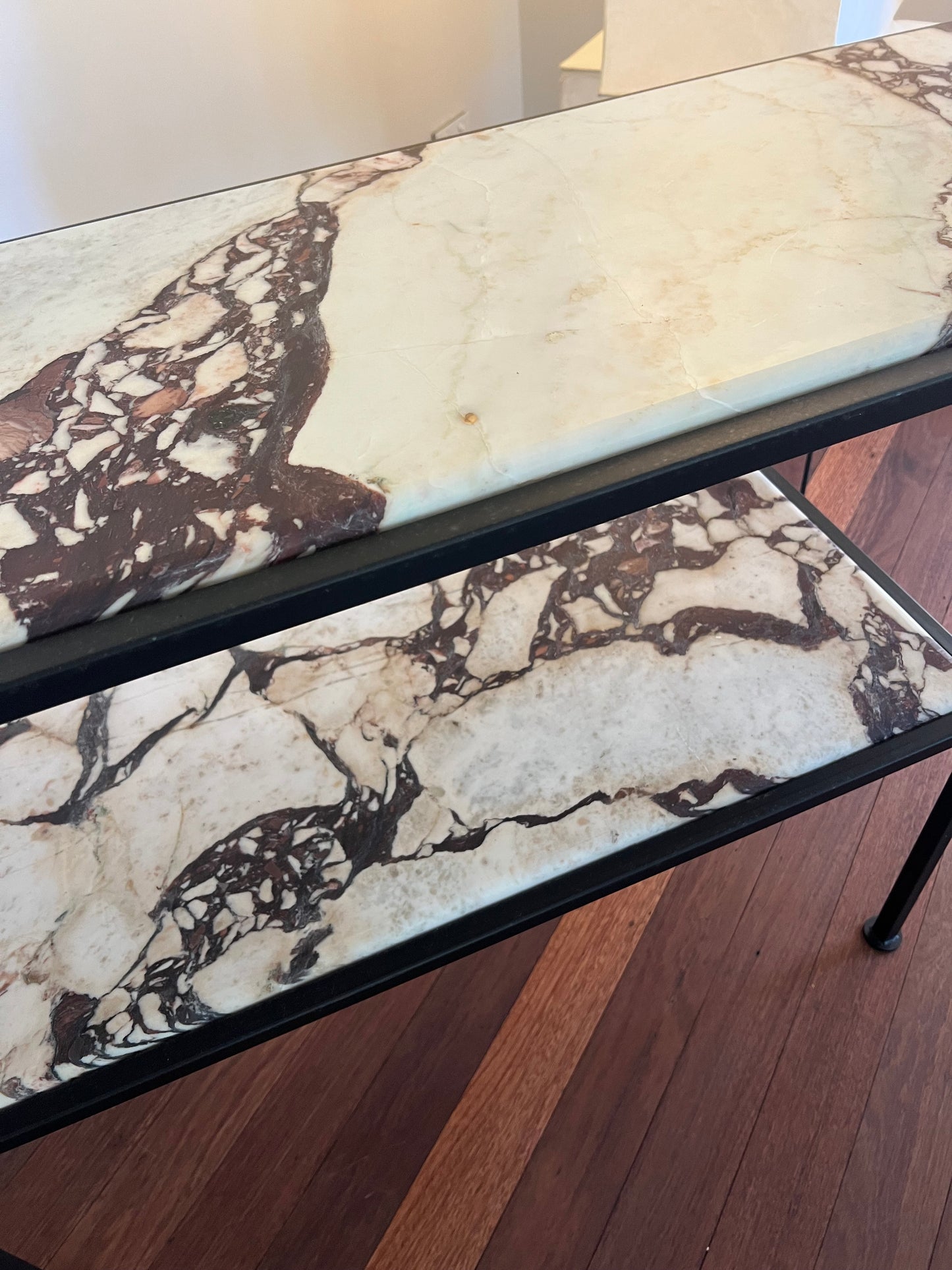 Custom Viola Marble Console
