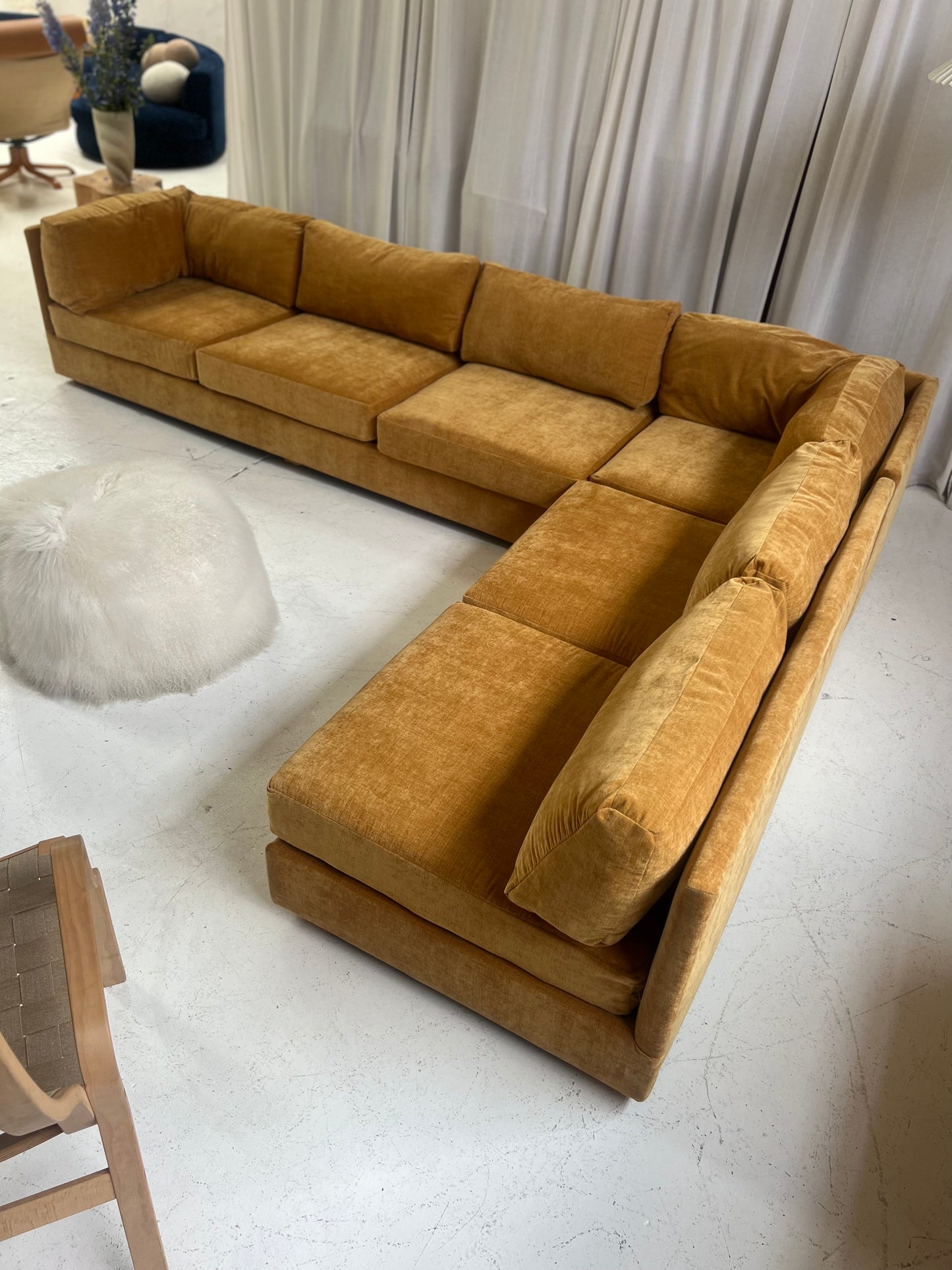 Bespoke Mustard Modular Sofa Set
