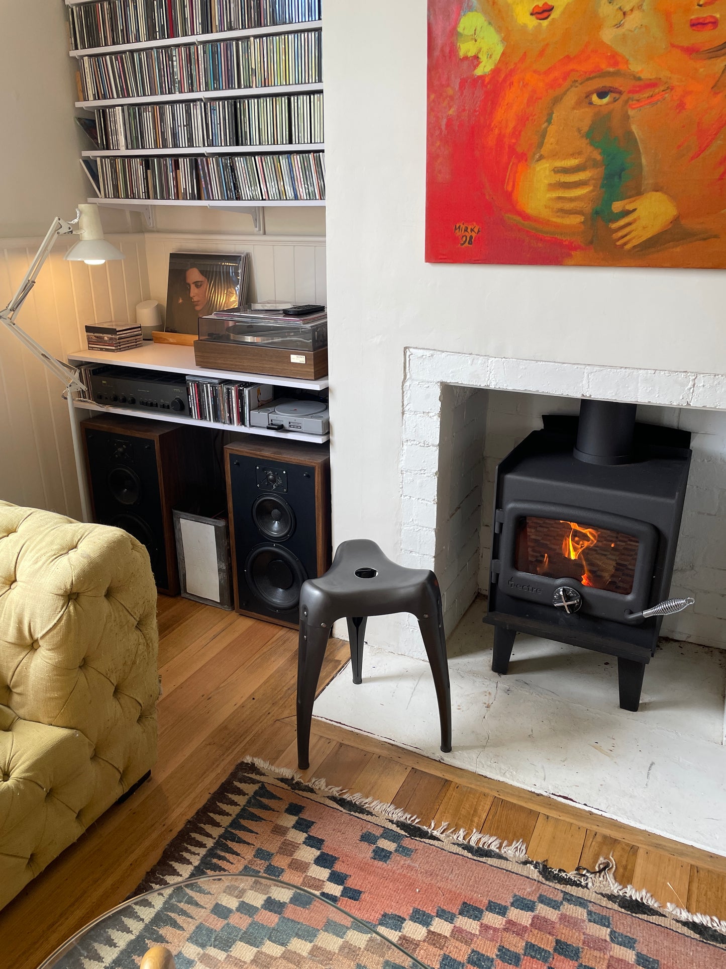 Vintage Yasu Sasamoto Dulton Co Wisdom Tooth Stool, Japan