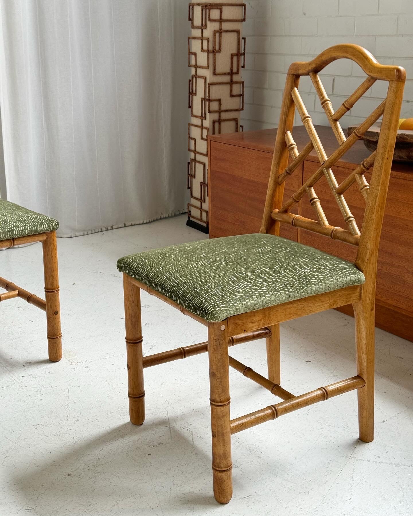 Bespoke Vintage Chippendale Dining Chairs - Set of 4