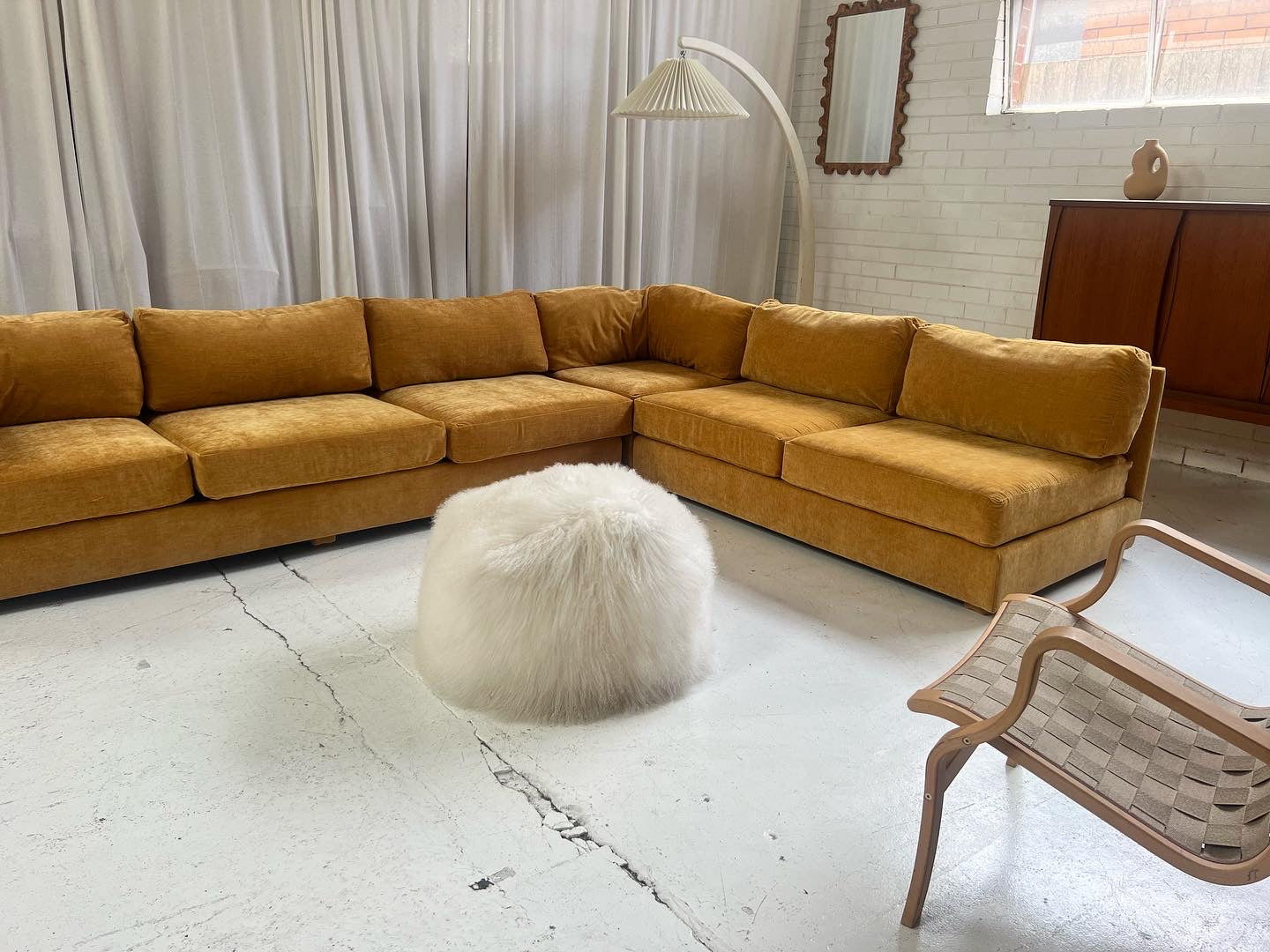 Bespoke Mustard Modular Sofa Set
