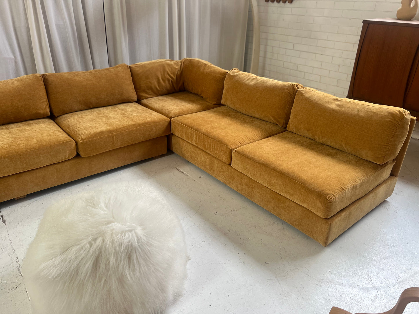 Bespoke Mustard Modular Sofa Set