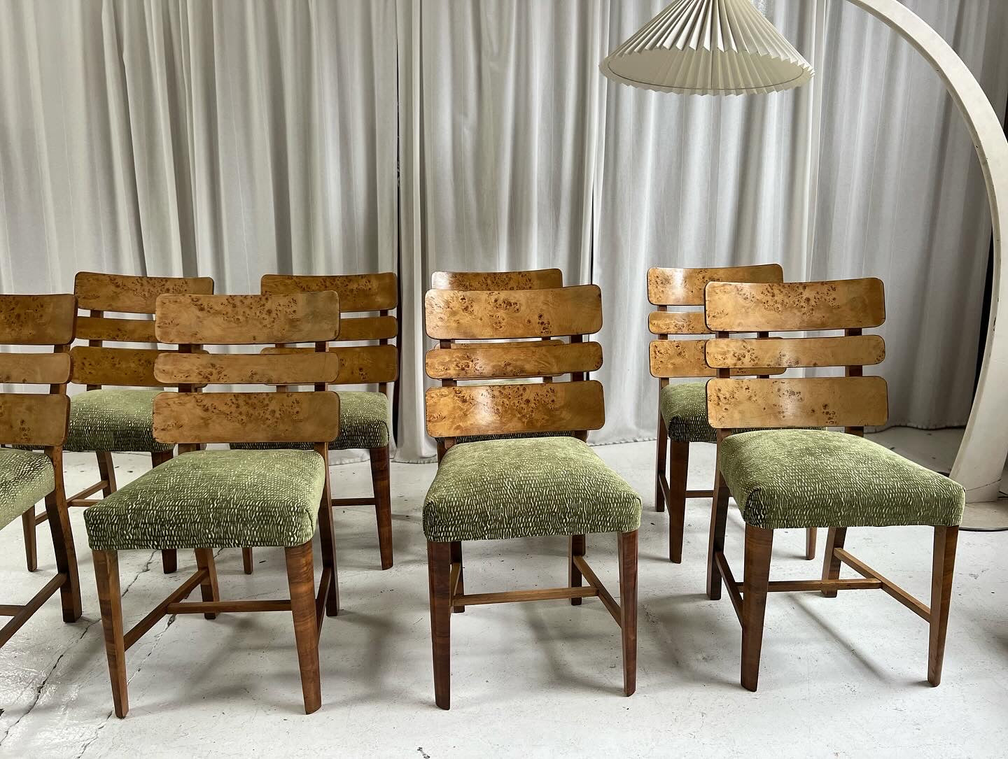 Restored Burl Chairs - Set of Eight