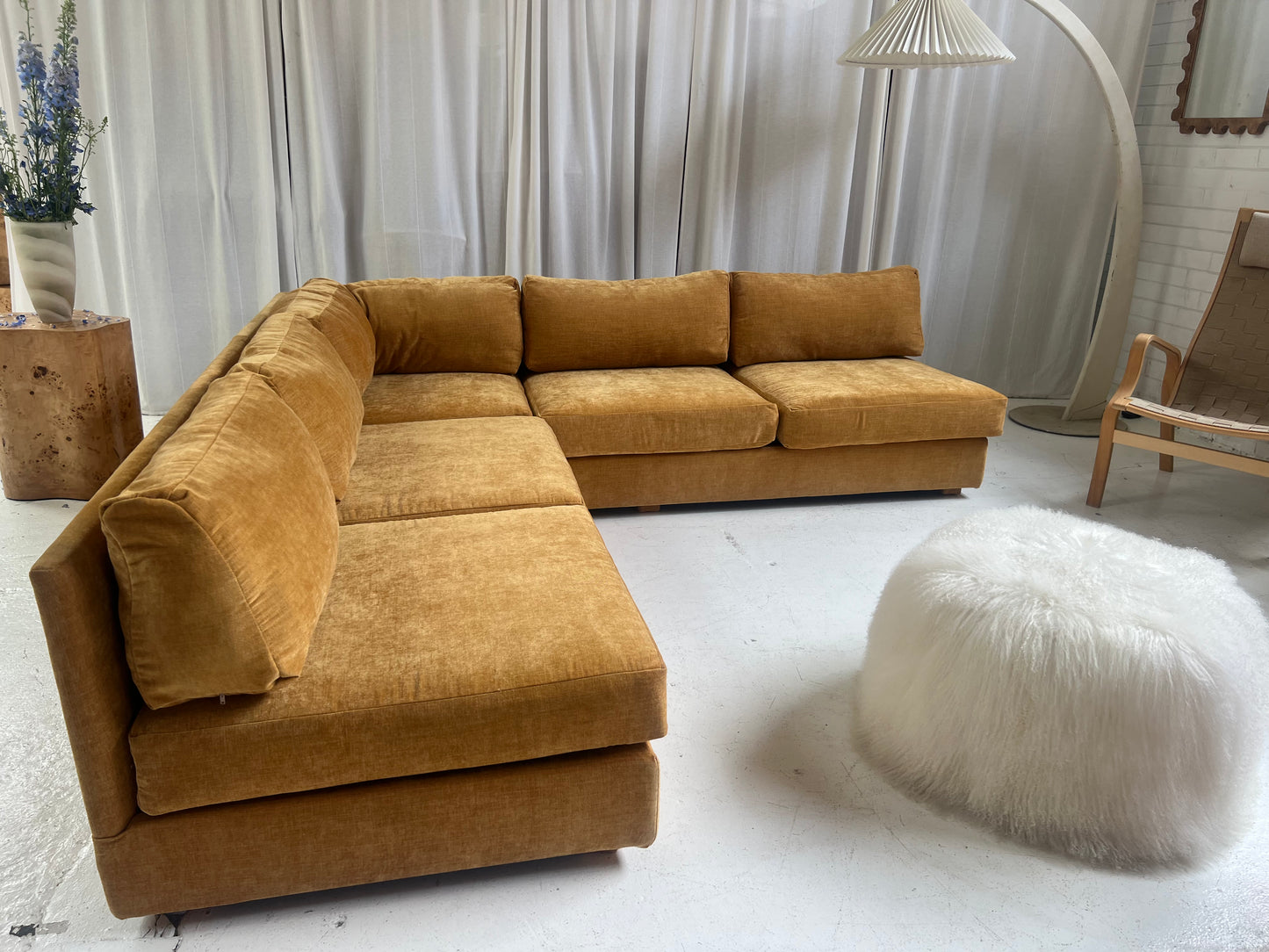 Bespoke Mustard Modular Sofa Set