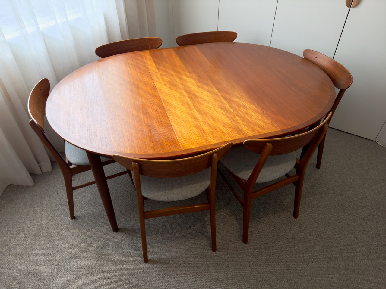 Mid Century Danish Teak Dining Table Designed by Skovmand & Anderson for Moreddi