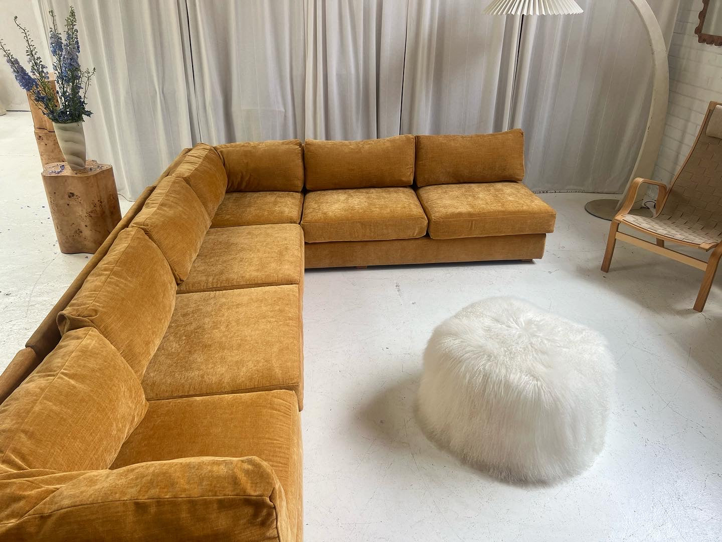 Bespoke Mustard Modular Sofa Set