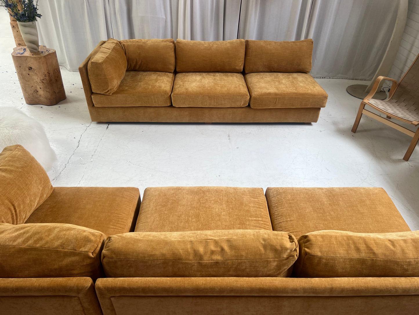 Bespoke Mustard Modular Sofa Set