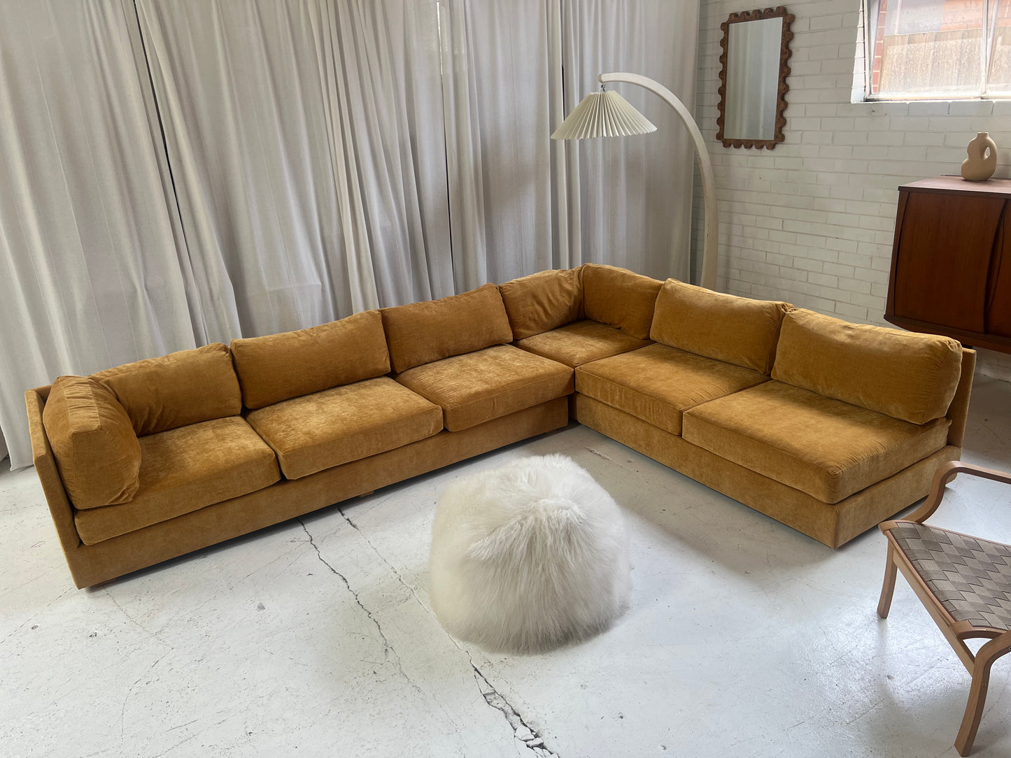 Bespoke Mustard Modular Sofa Set
