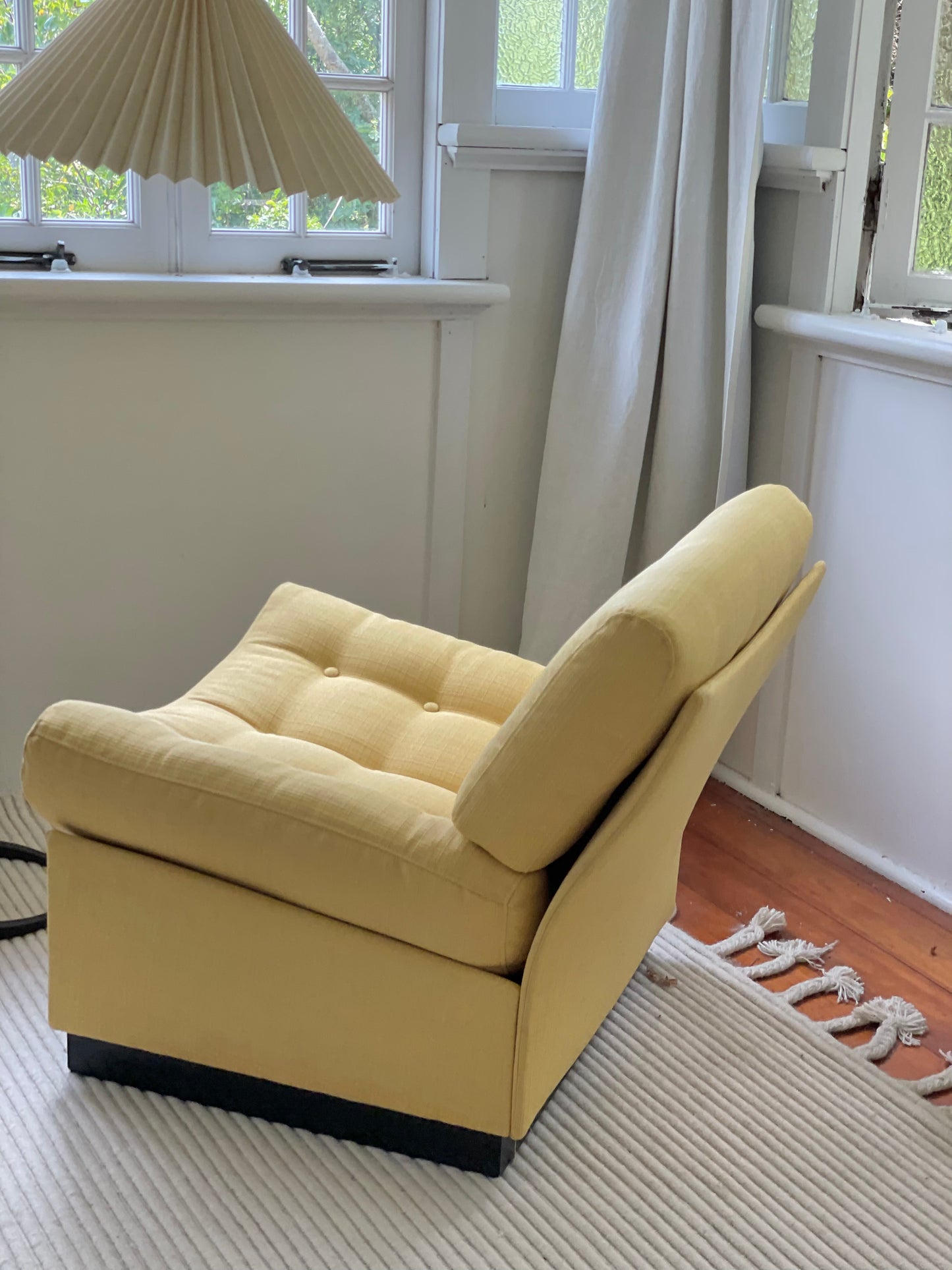 Yellow Lounge Chair - Sold as a pair