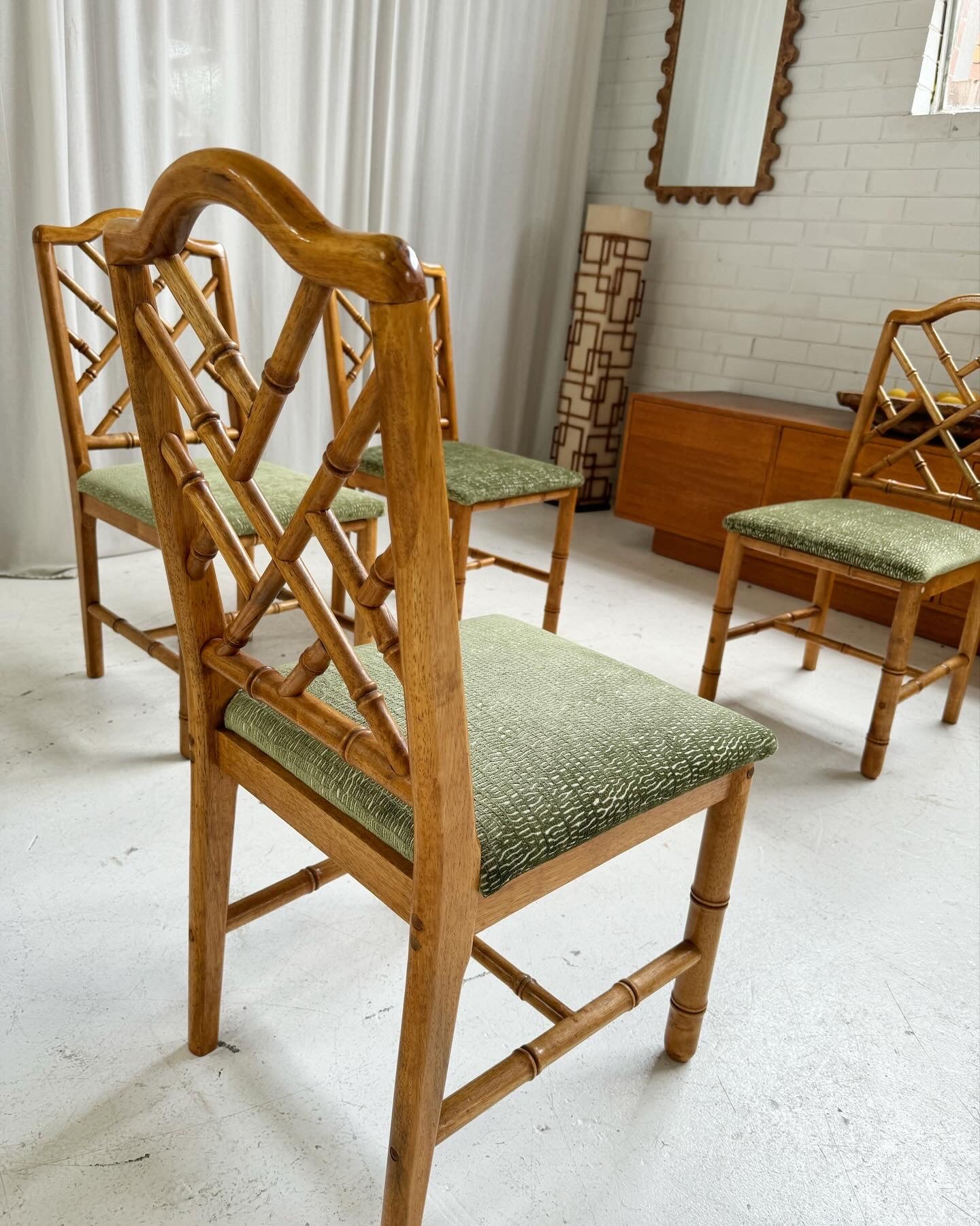 Bespoke Vintage Chippendale Dining Chairs - Set of 4