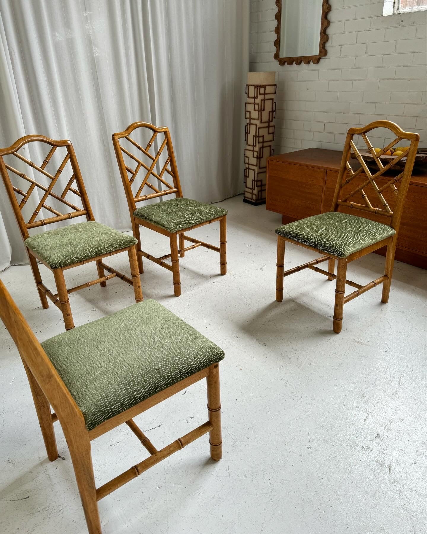 Bespoke Vintage Chippendale Dining Chairs - Set of 4