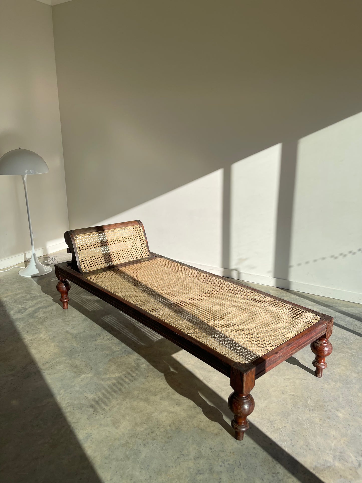 Early 20th Century Sri Lankan Rattan Daybed