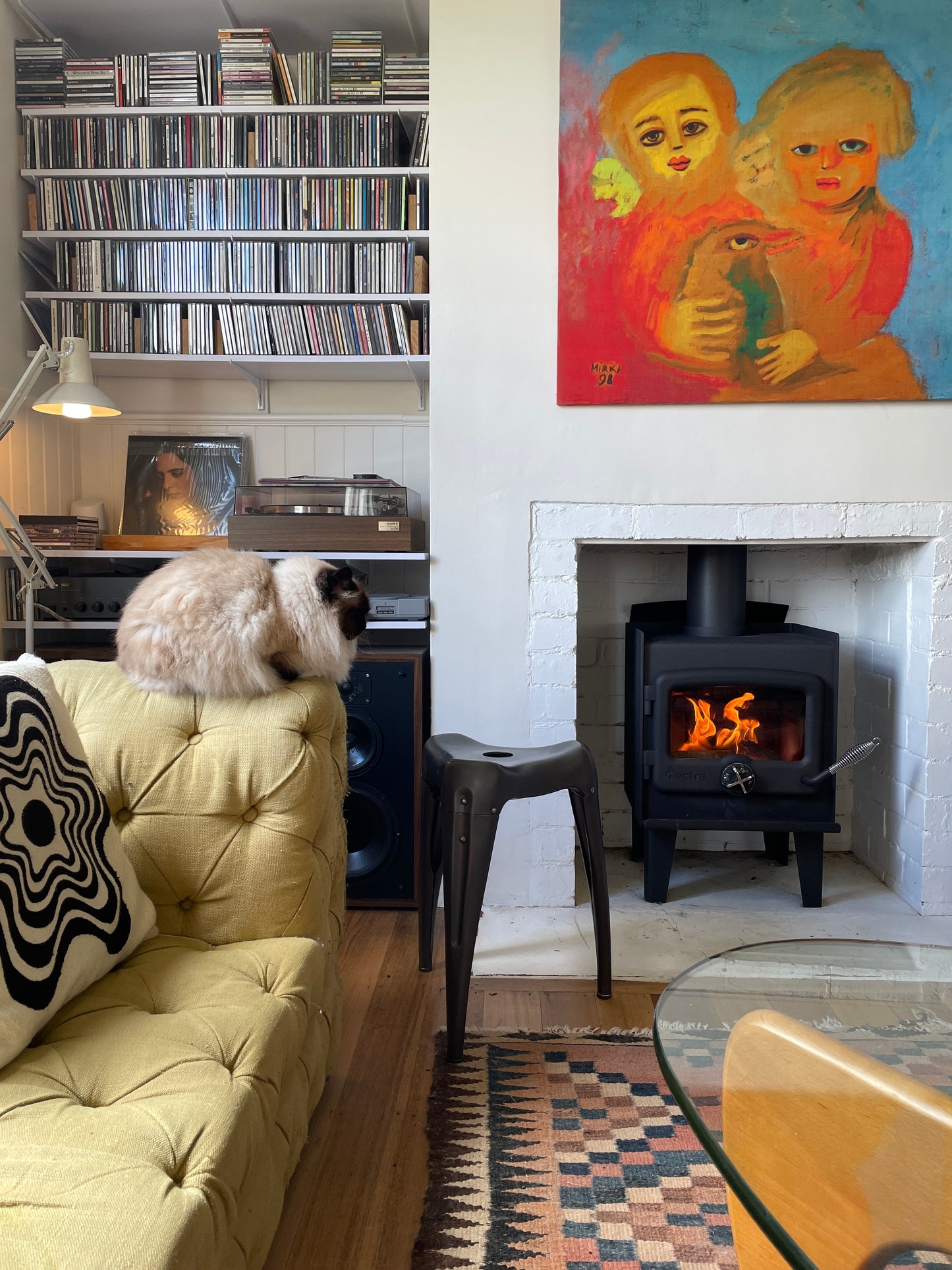 Vintage Yasu Sasamoto Dulton Co Wisdom Tooth Stool, Japan