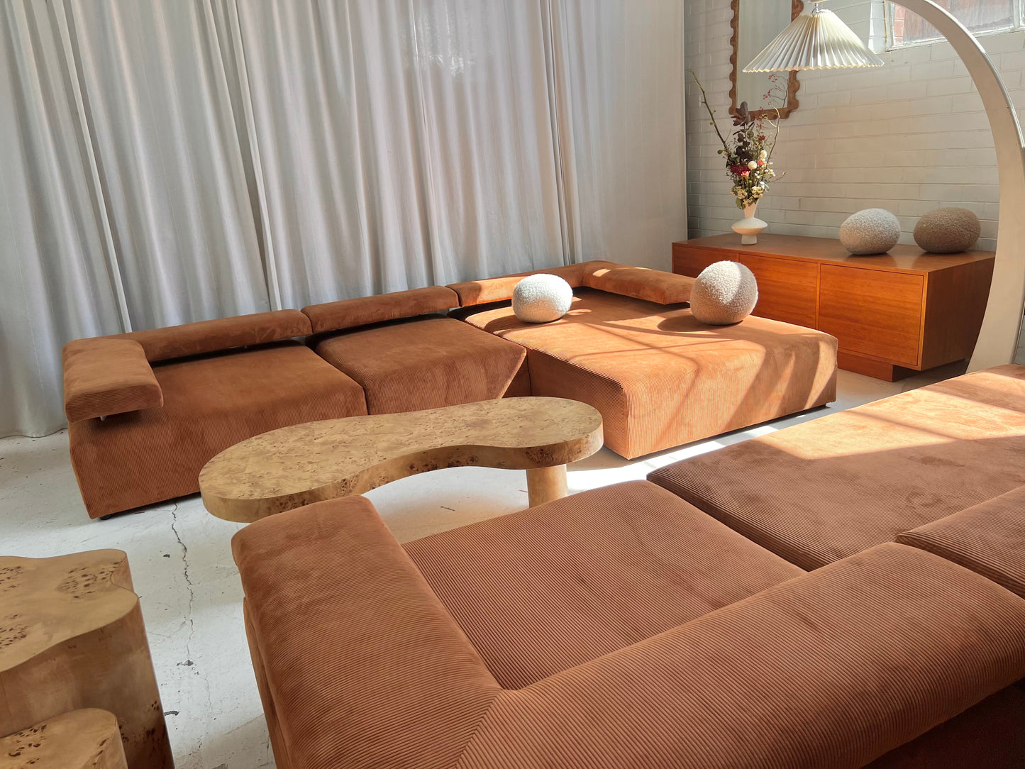 ON HOLD - Bespoke Large Corduroy Modular Sofa