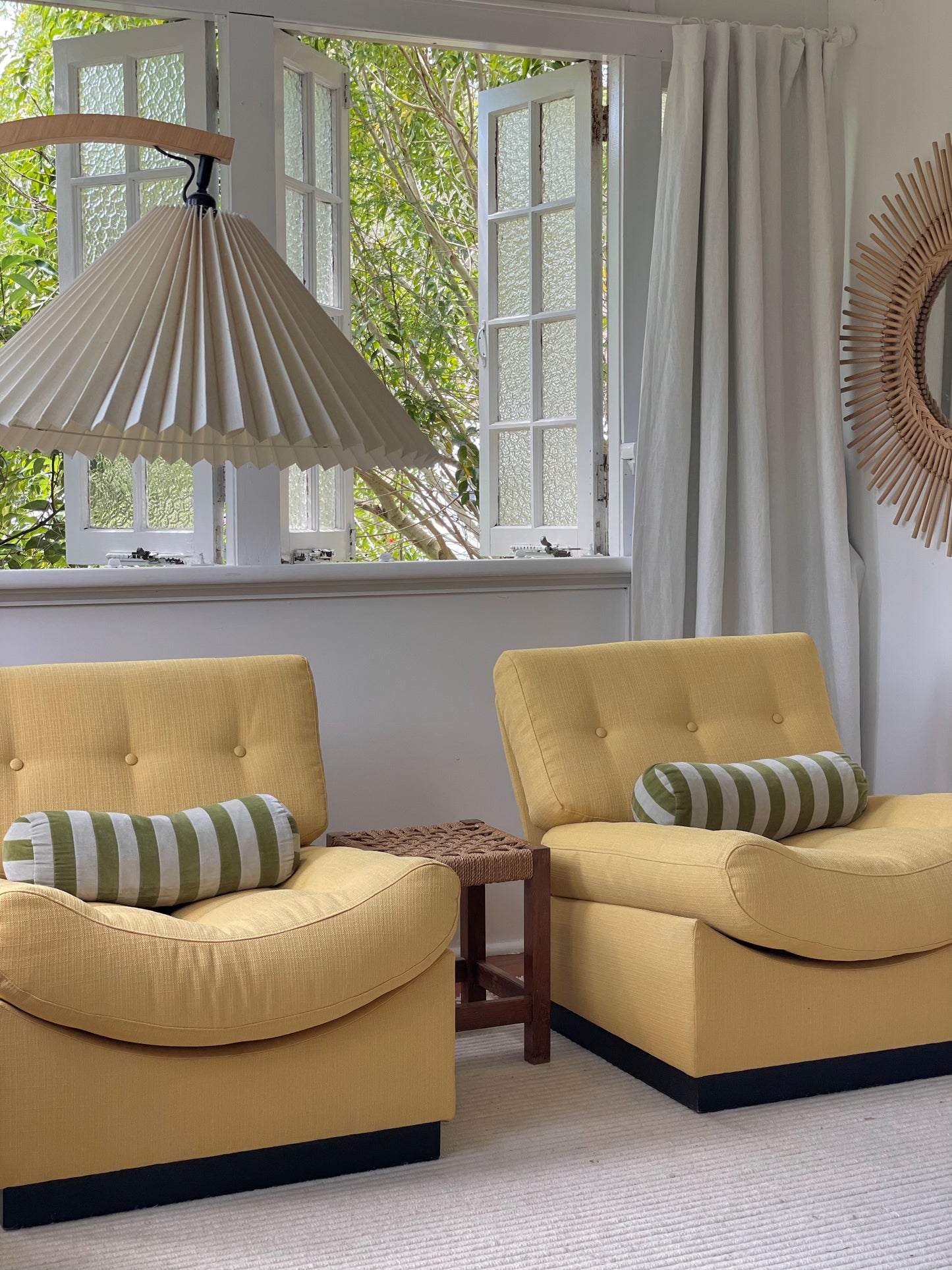 Yellow Lounge Chair - Sold as a pair