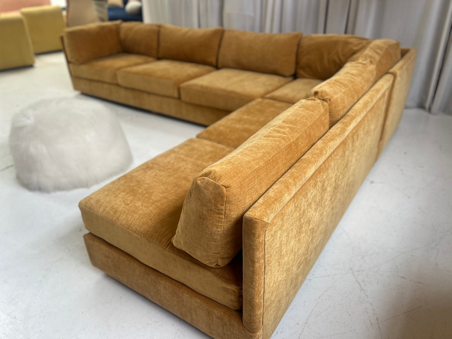 Bespoke Mustard Modular Sofa Set