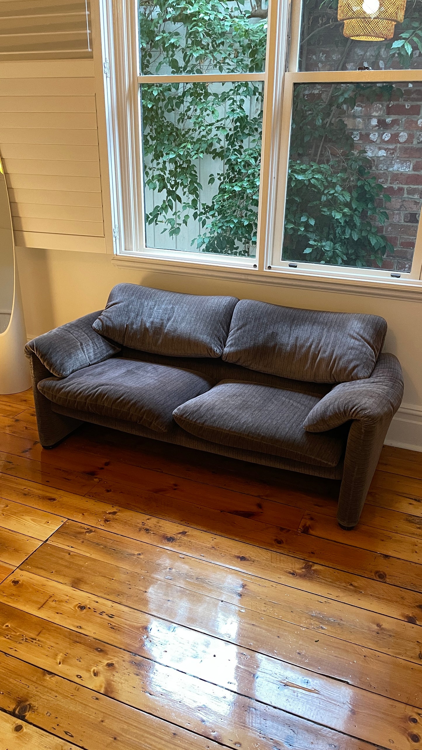 Original Maralunga Two-Seater Sofa by Vico Magistretti for Cassina