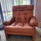 B&B Italia leather 'CORONADO' armchair by Afra & Tobia Scarpa