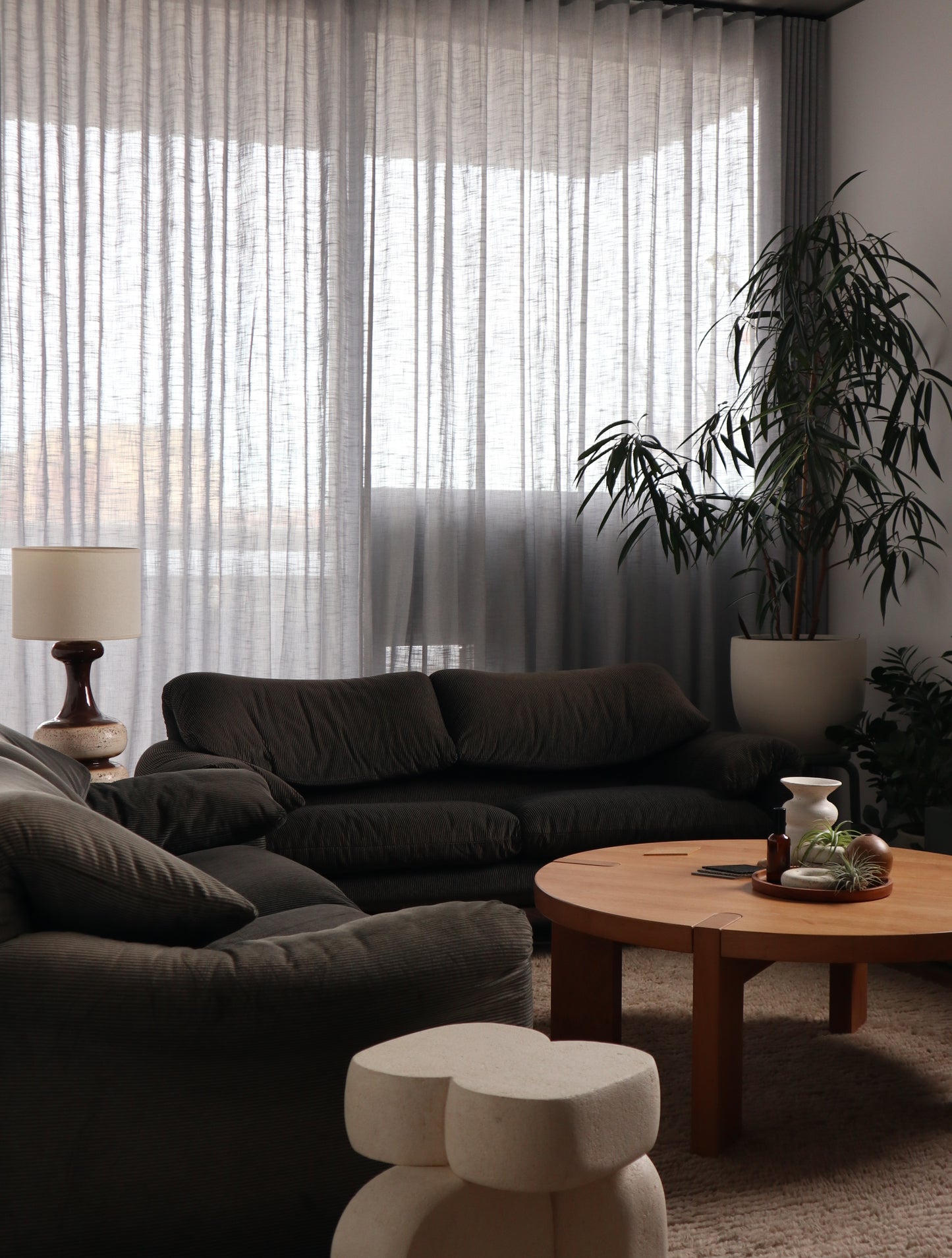 Maralunga Sofa and One Ottoman by Vico Magistretti for Cassina, Italy 1970s