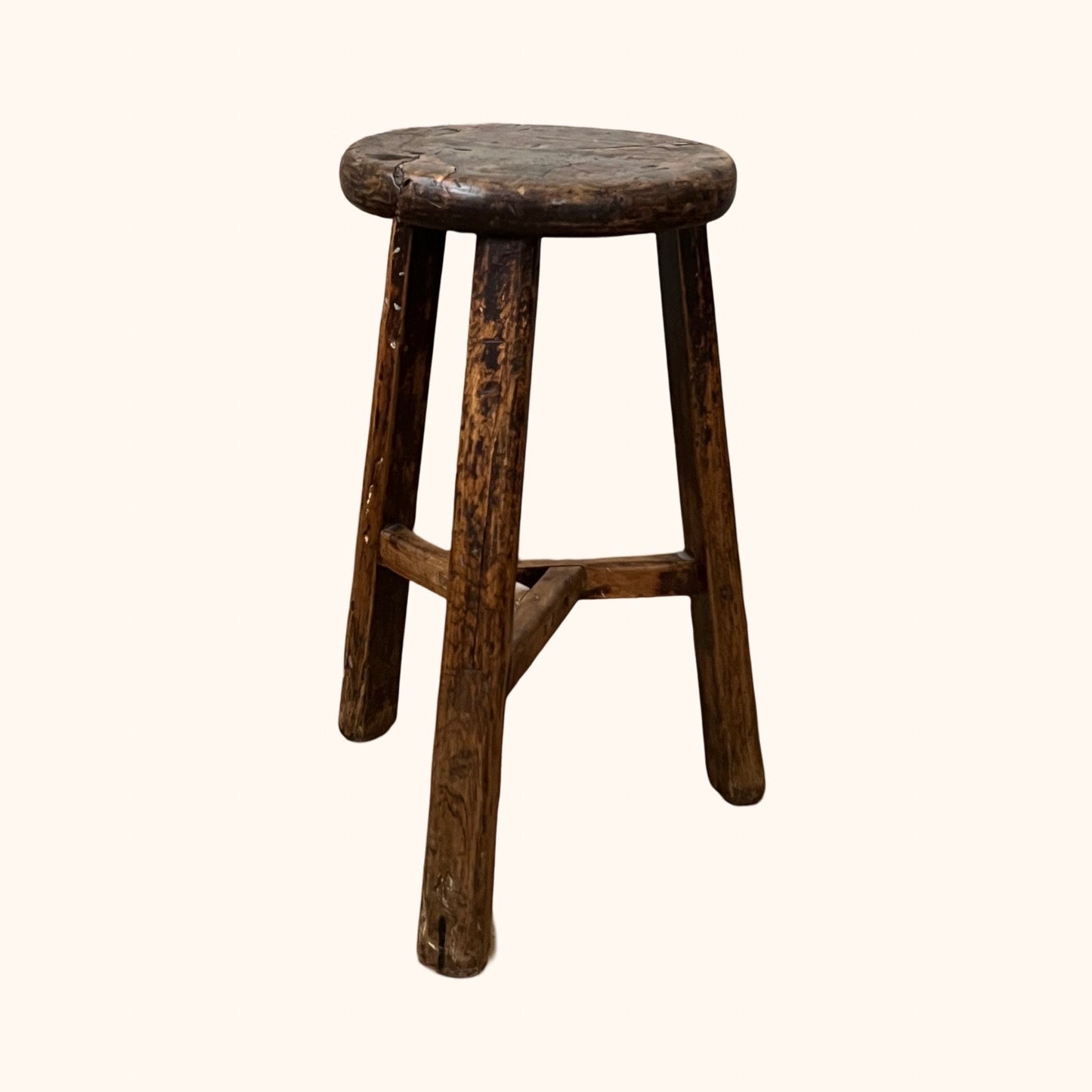 Antique French Stool / Side Table, Late 19th Century