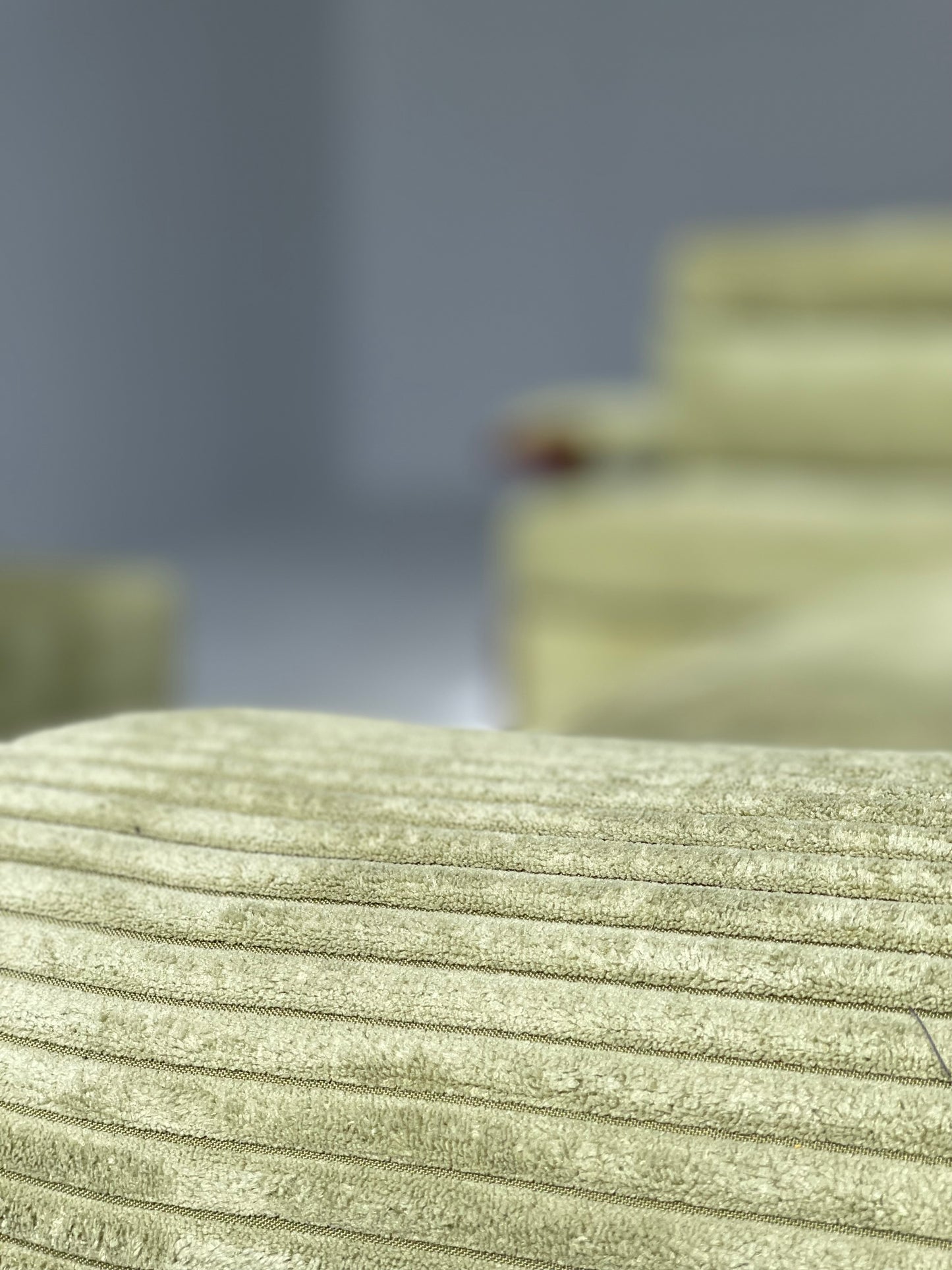 Green Corduroy Modular Sofa